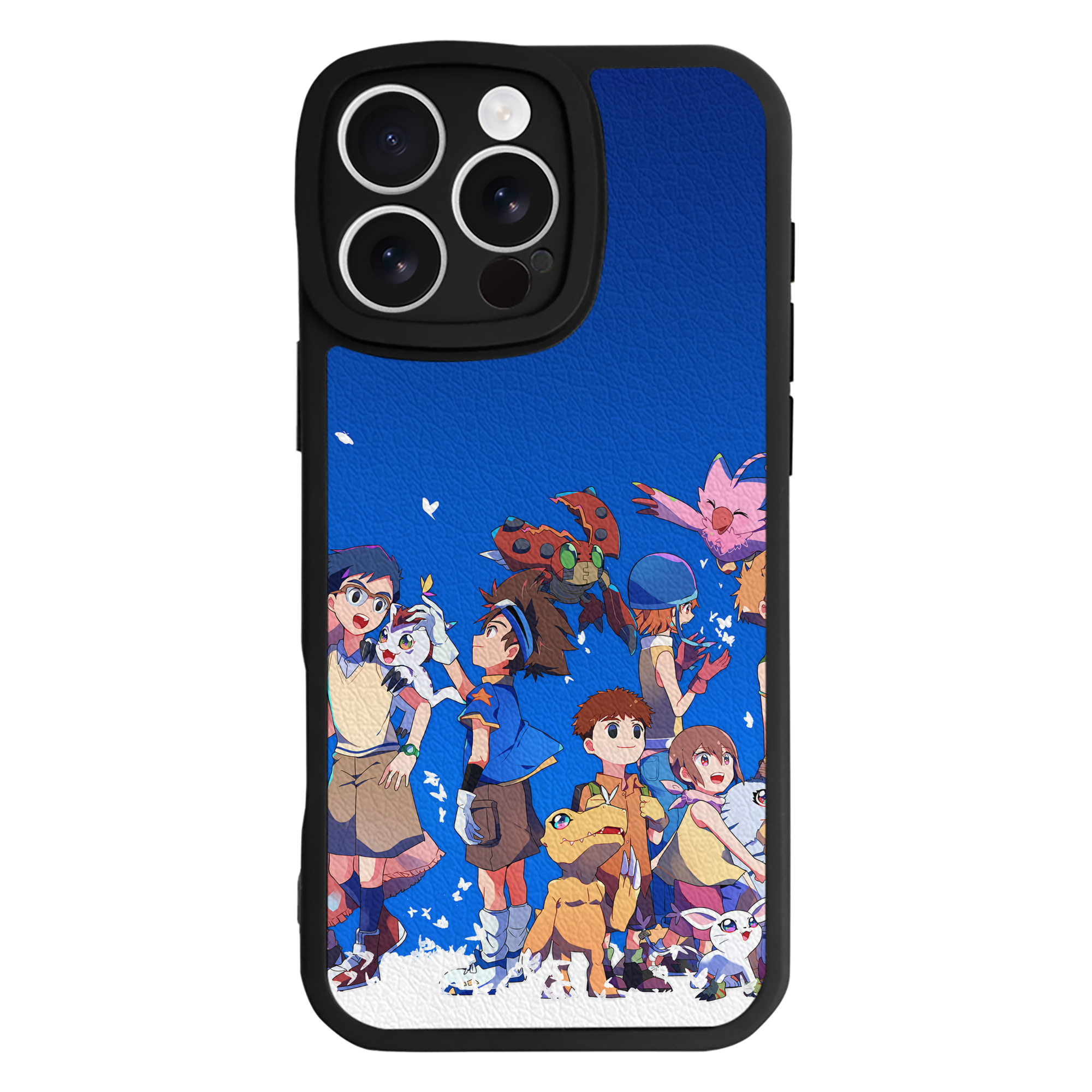 （画像用） Digimon デジタルモンスター/デジモン 【iPhone 16シリーズ対応】シリコンスマホケース（レザー調） 材質：シリコン